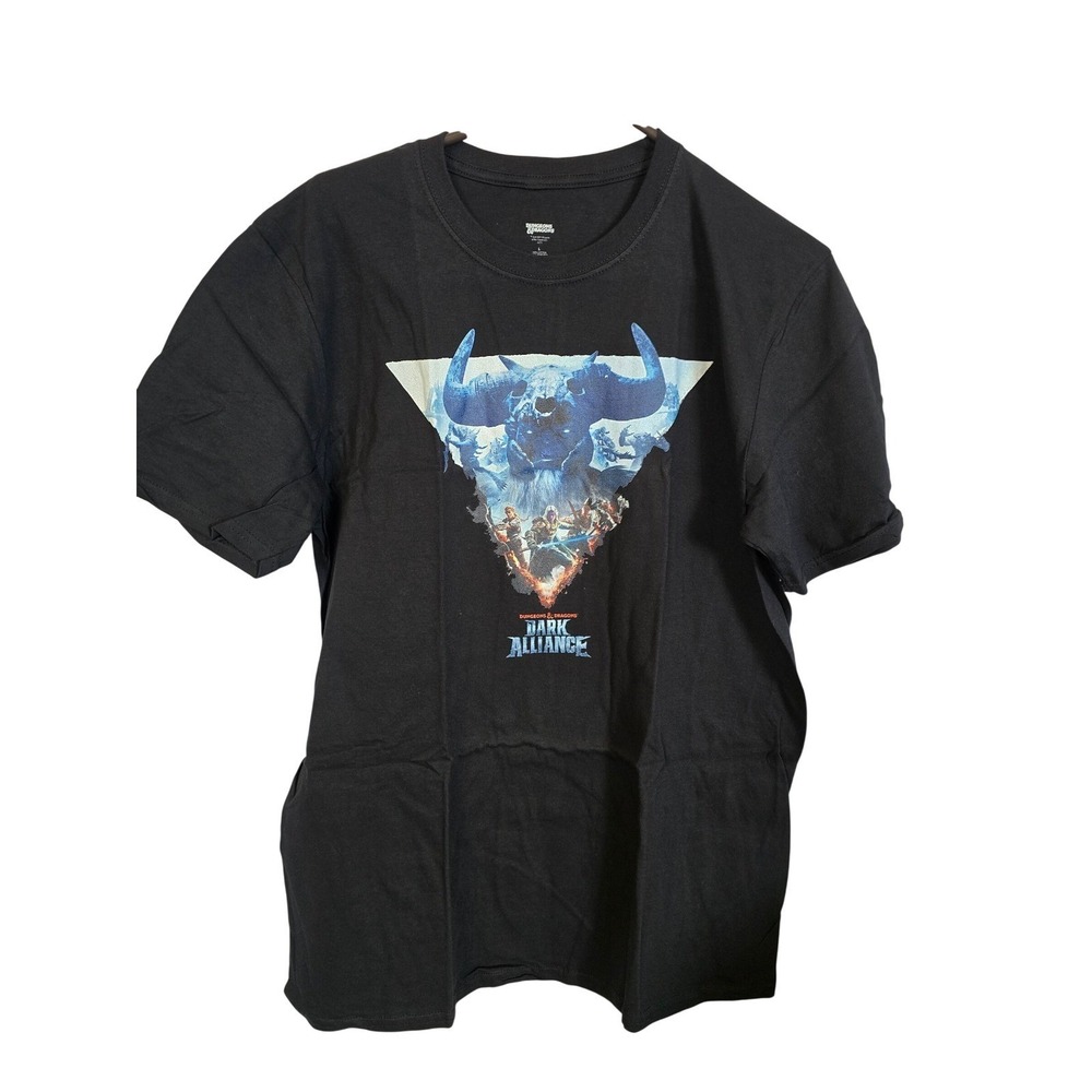 Dungeons & Dragons Dark Alliance Mens‎ Large Graphic T-Shirt Black Cotton Tee